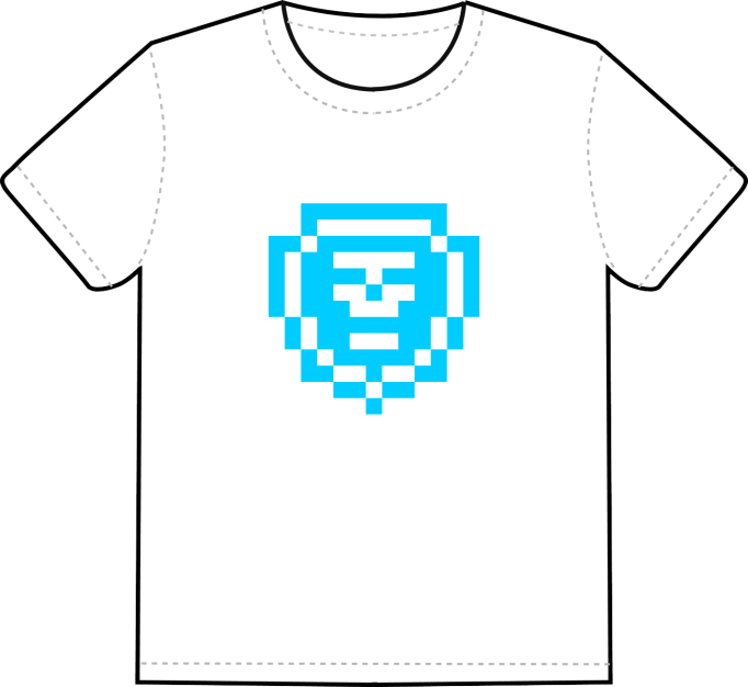 iconperday blue shield t-shirt → click to order